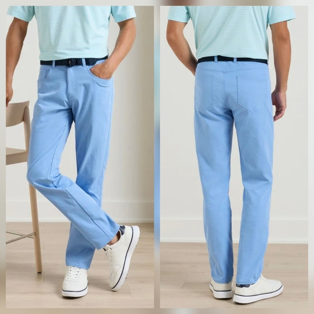 Peter Millar EB66 Performance 5-Pocket Golf Pants Blue
